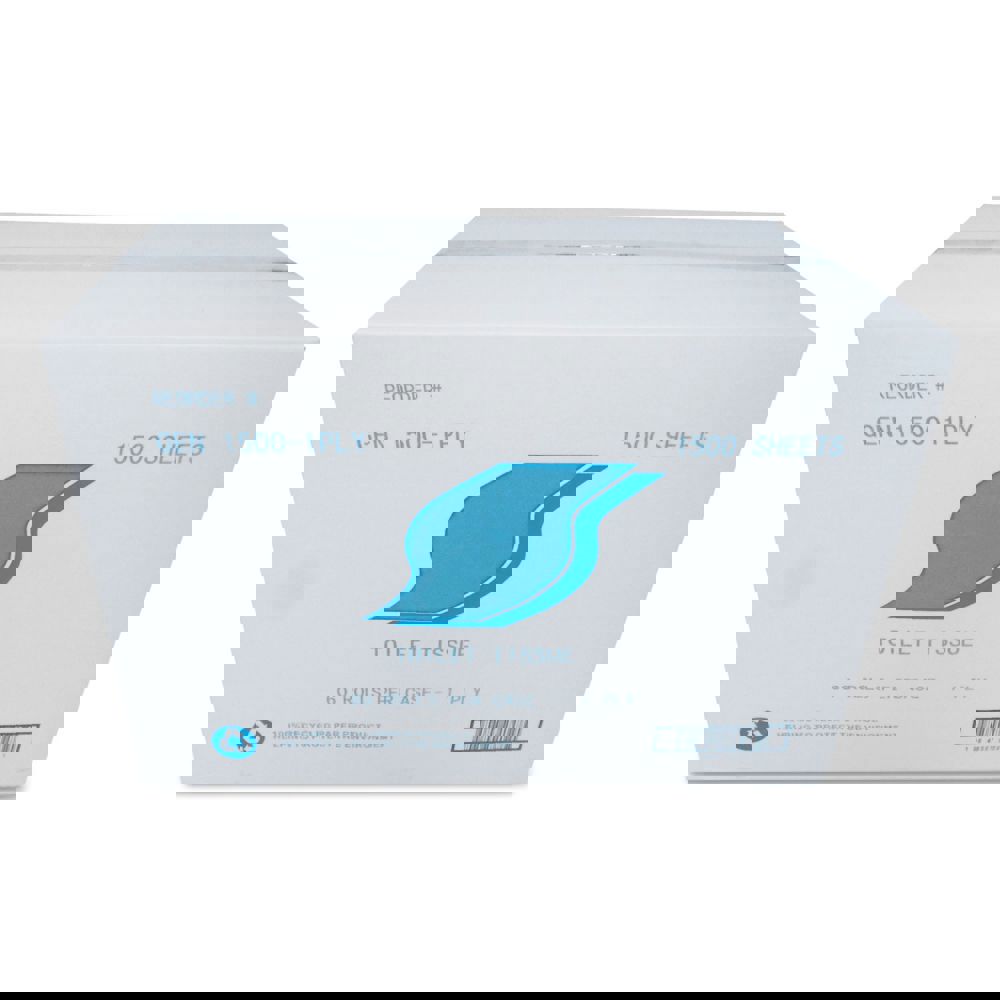 Small Roll Bath Tissue, Septic Safe, 1-Ply, White, 1,500 Sheets/roll, 60 Rolls/carton