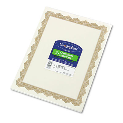 Certificate: 25 Sheets