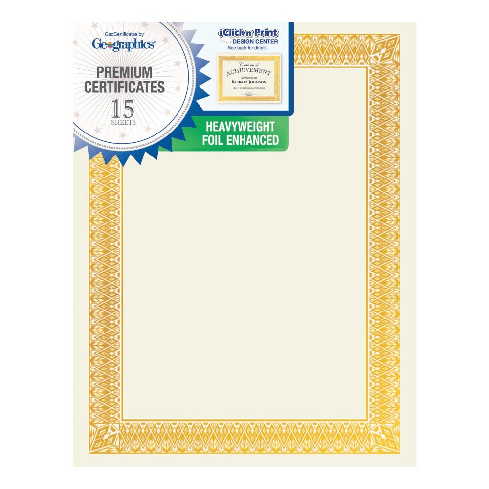 AWARDS,CERTIF,15PK,GD