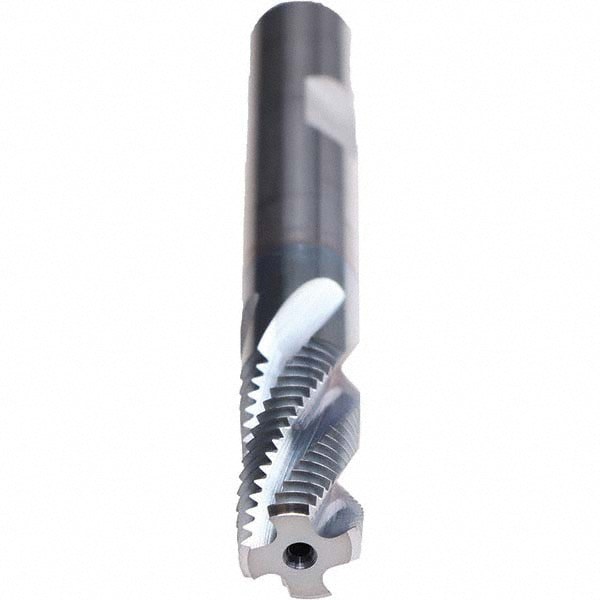Helical Flute Thread Mill: 11/16-16, Internal, 4 Flute, 12.00 mm Shank Dia, Solid Carbide