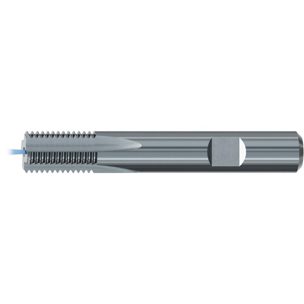 Straight Flute Thread Mill: Internal, 4 Flutes, Solid Carbide