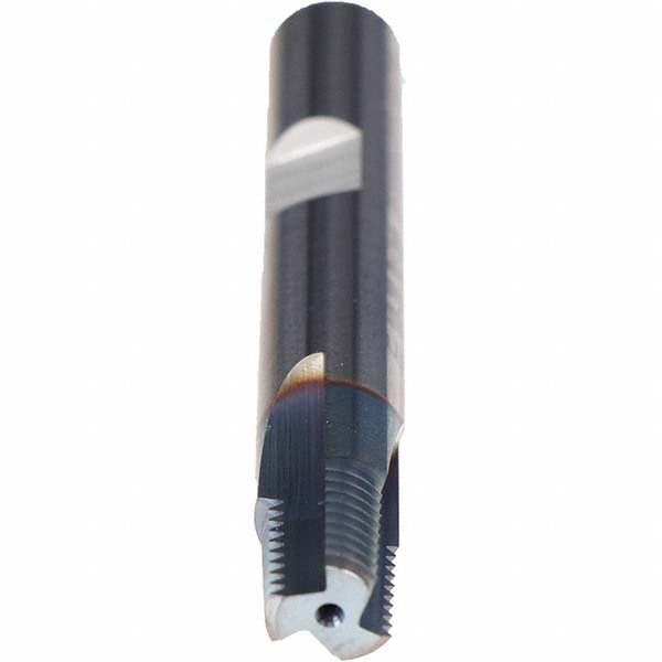 Straight Flute Thread Mill: 1/8-27, Internal, 3 Flutes, Solid Carbide
