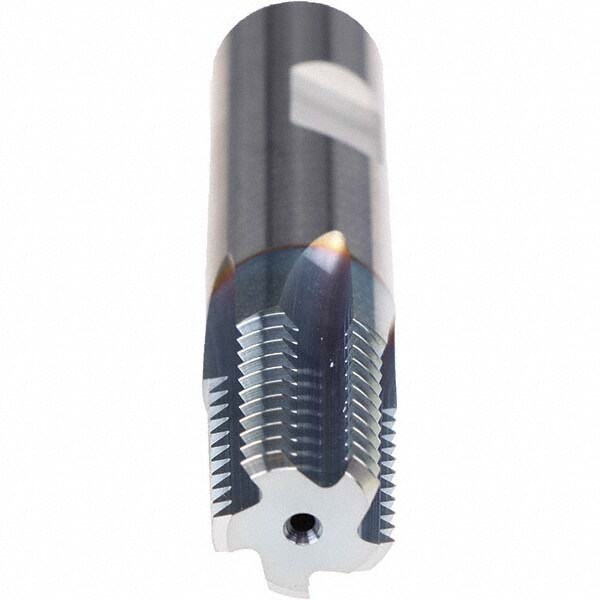 Helical Flute Thread Mill: 3/4-14, Internal, 4 Flute, Solid Carbide