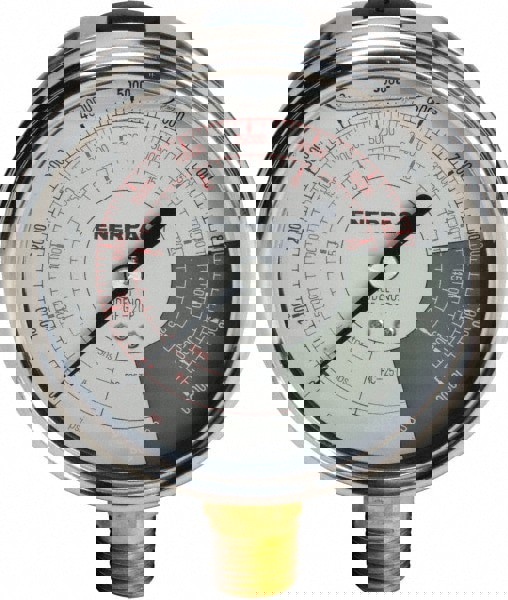 0 - 10,000 psi Liquid-Filled Hydraulic Pressure Gauge