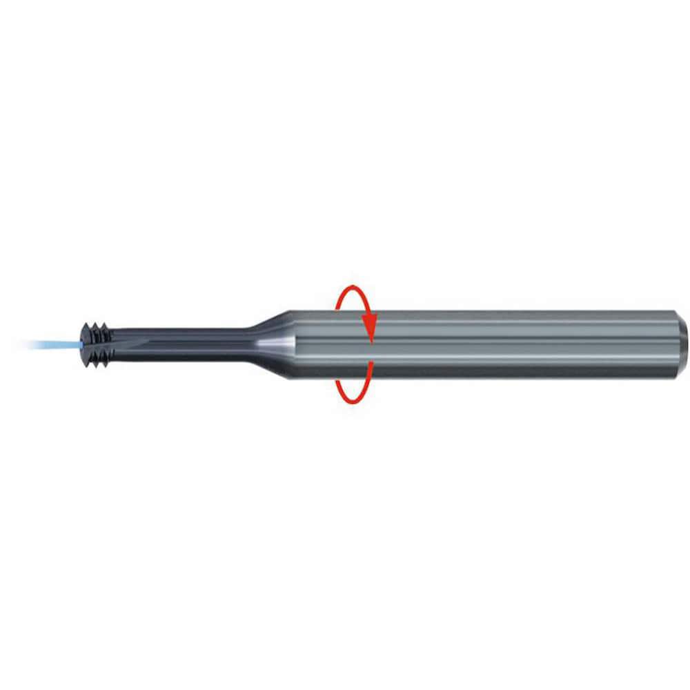 Helical Flute Thread Mills; Material: Solid Carbide ; Thread Size (mm): M12 x 1.75 ; Thread Type: Metric; Metric Fine ; Shank Diameter (mm): 10.00 ; Cutting Diameter (mm): 9.90 ; Shank Type: Cylindrical