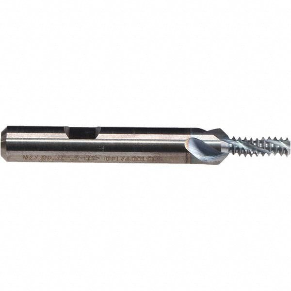 Helical Flute Thread Mill: Internal, 3 Flute, Solid Carbide