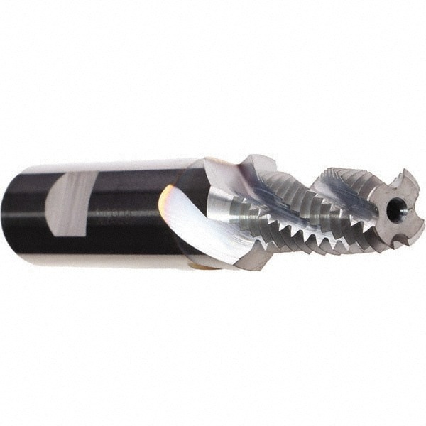 Helical Flute Thread Mill: Internal, 4 Flute, Solid Carbide