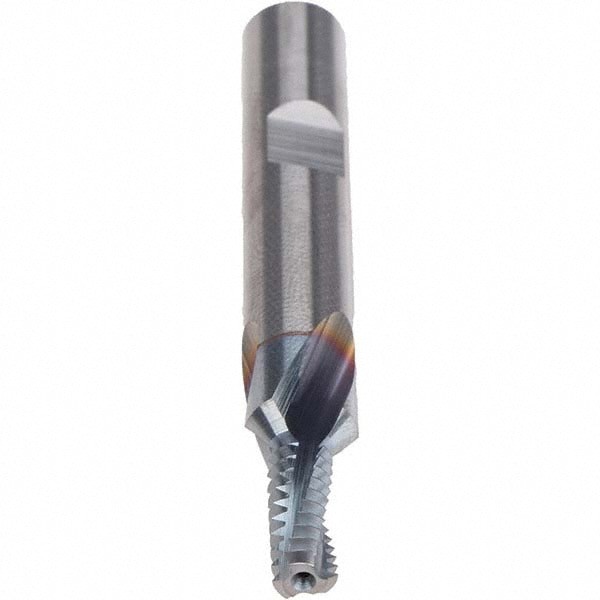 Helical Flute Thread Mill: 5/16-18, Internal, 3 Flute, 10.00 mm Shank Dia, Solid Carbide