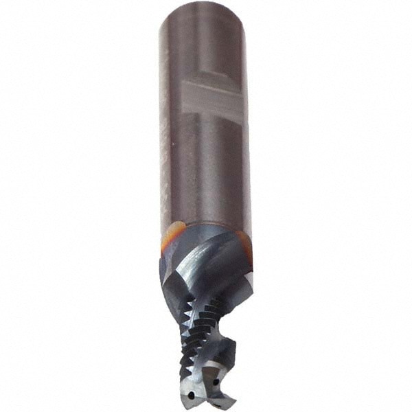 Helical Flute Thread Mill: Internal, 3 Flute, Solid Carbide
