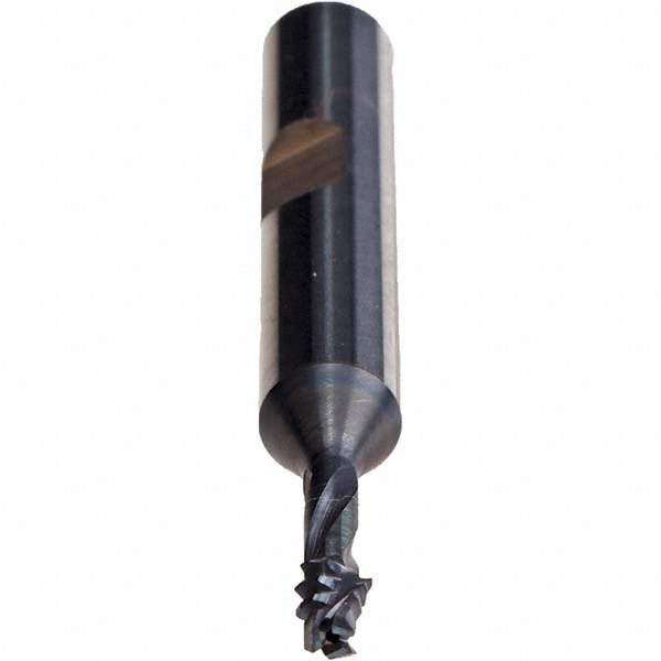Helical Flute Thread Mill: 1/4-28, Internal, 3 Flute, 8.00 mm Shank Dia, Solid Carbide
