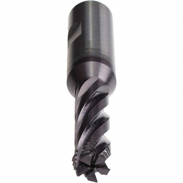 Helical Flute Thread Mill: 9/16-18, Internal, 4 Flute, 16.00 mm Shank Dia, Solid Carbide