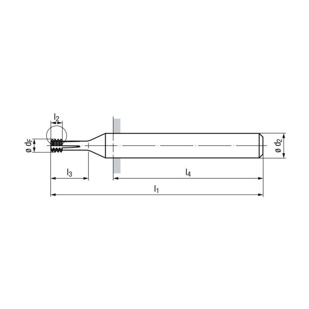 Helical Flute Thread Mills; Material: Solid Carbide ; Thread Size (mm): M4x0.7 ; Thread Type: ISO ; Shank Diameter (mm): 6.00 ; Cutting Diameter (mm): 6.50 ; Shank Type: Cylindrical