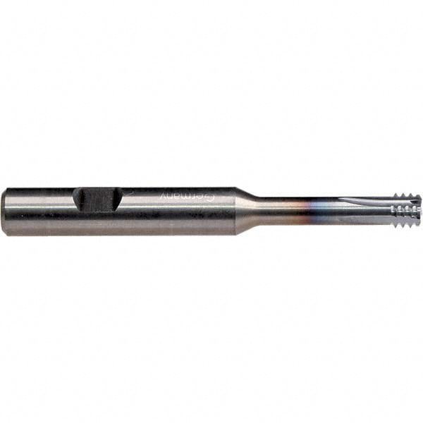 Straight Flute Thread Mill: Internal, 3 Flutes, Solid Carbide