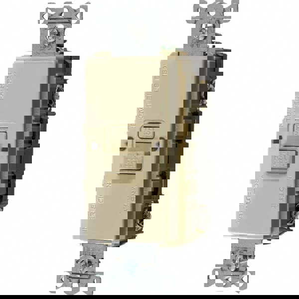 GFCI Receptacles; Grade: Commercial; Color: Ivory; NEMA Configuration: 5-20R; Amperage: 20; Reset Type: Manual; Voltage: 125 VAC; Wiring Method: Side; Back; Body Material: Thermoplastic Nylon; Flange Style: No Flange; Flange Included: No; Amperage: 20 A;