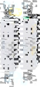 15A DUP TAMPER RES GFCI RECEPT WHIT