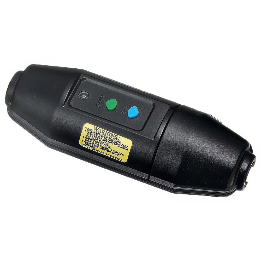 GFCI Cords & Power Distribution Centers; Mount Type: Inline ; Voltage: 125V AC ; Cord Color: Black ; Housing Material: Thermoplastic ; Protection Type: Ground Fault Circuit Interrupter (GFCI) ; Cord Length (Inch): 0