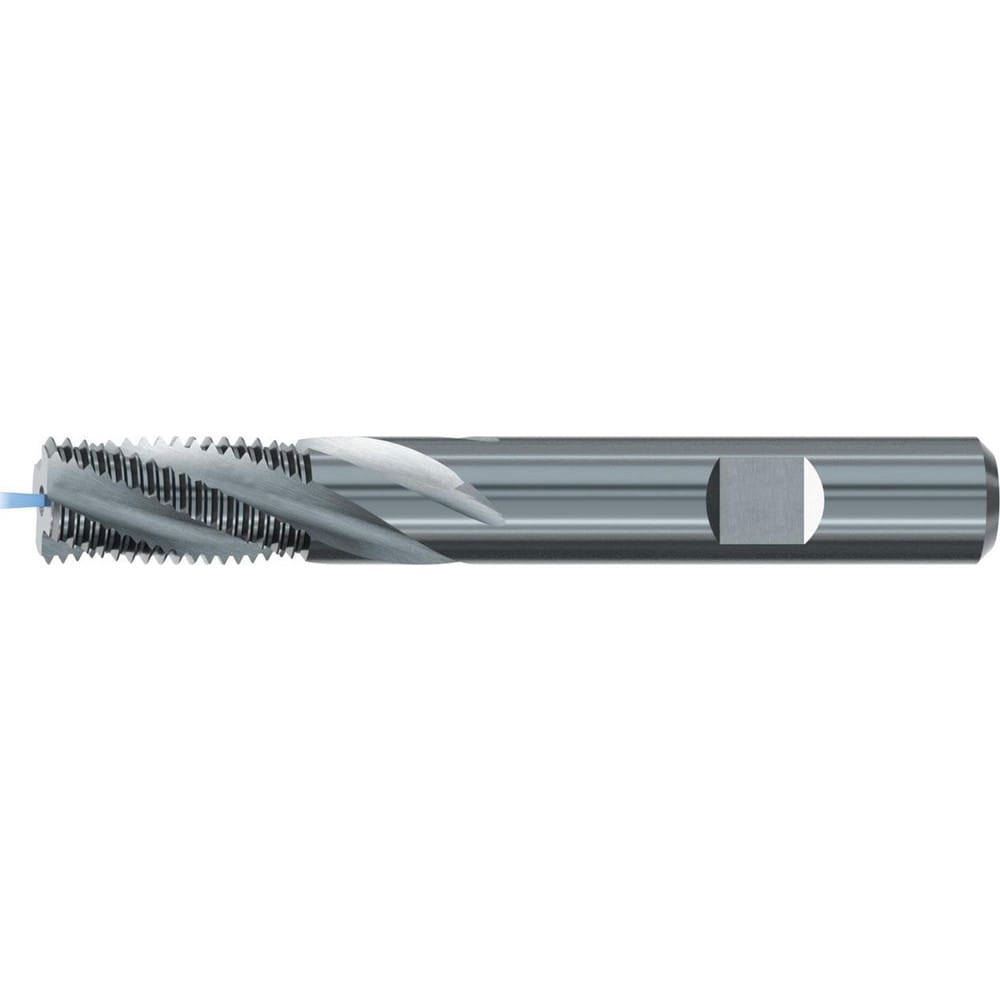 Helical Flute Thread Mill: #10-24, Internal, 3 Flute, 1/4