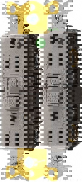 1 Phase, 5-15R NEMA, 125 VAC, 15 Amp, GFCI Receptacle