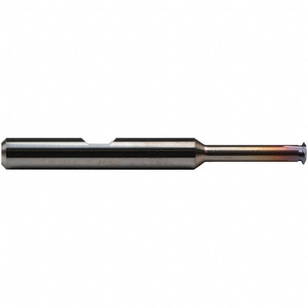 Single Profile Thread Mill: 1/4-28, 28 TPI, Internal, 4 Flutes, Solid Carbide