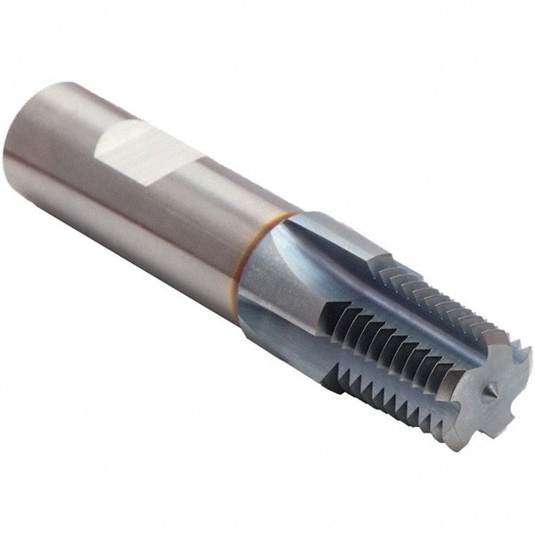 Straight Flute Thread Mill: 3/8-18, Internal, 3 Flutes, 5/16
