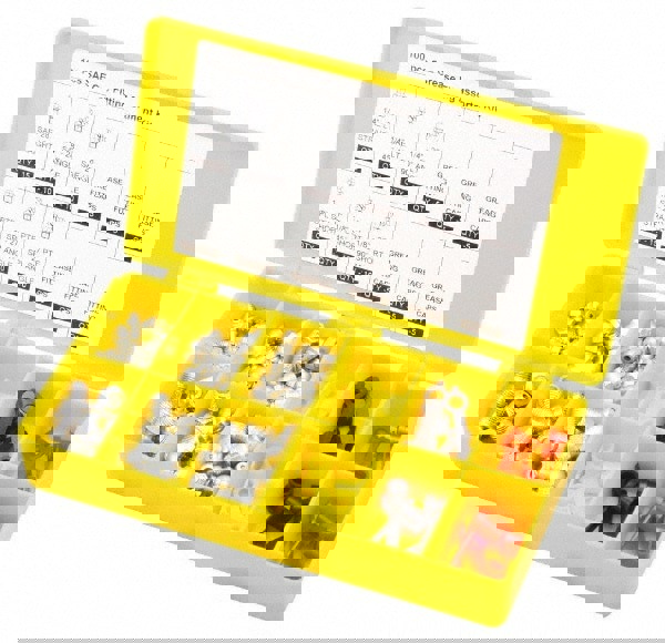 100 Piece, Metric, Box Plastic Steel Grease Fitting Set