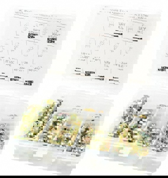 95 Piece, Inch, Box Plastic Steel Grease Fitting Set