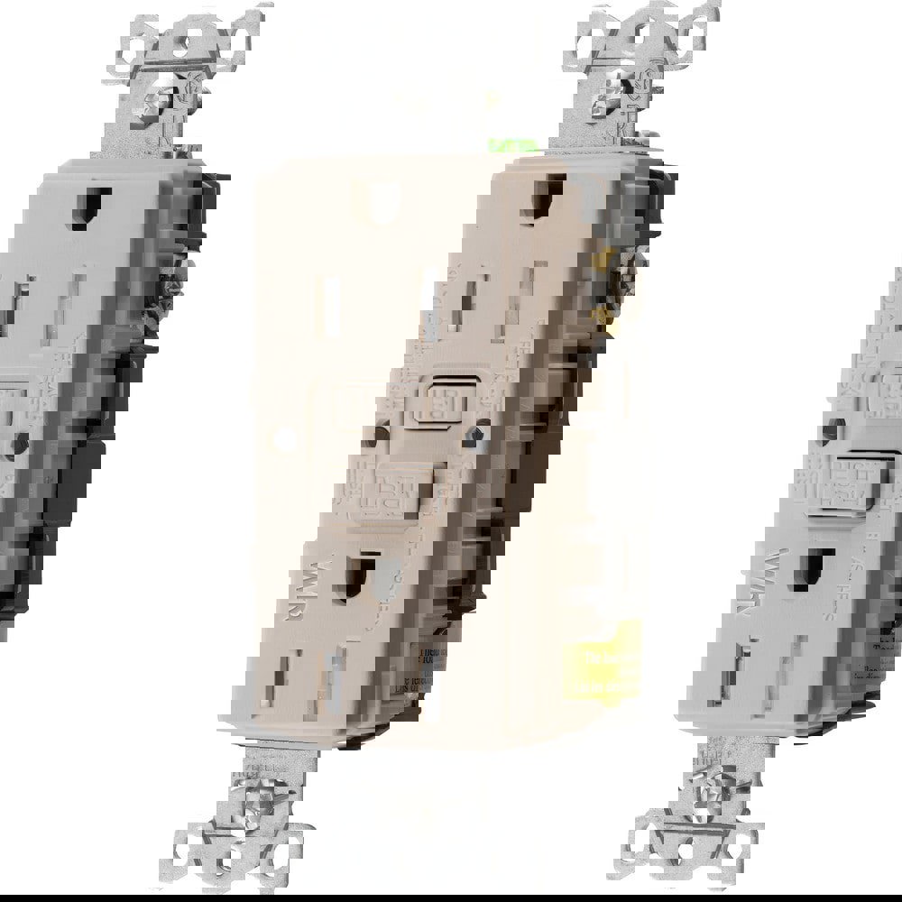 Straight Blade Receptacles; Receptacle Type: Duplex Receptacle ; Grade: Commercial; Residential; Specification ; Color: Light Almond ; Grounding Style: Self-Grounding ; Amperage: 15.0000 ; Voltage: 125V AC