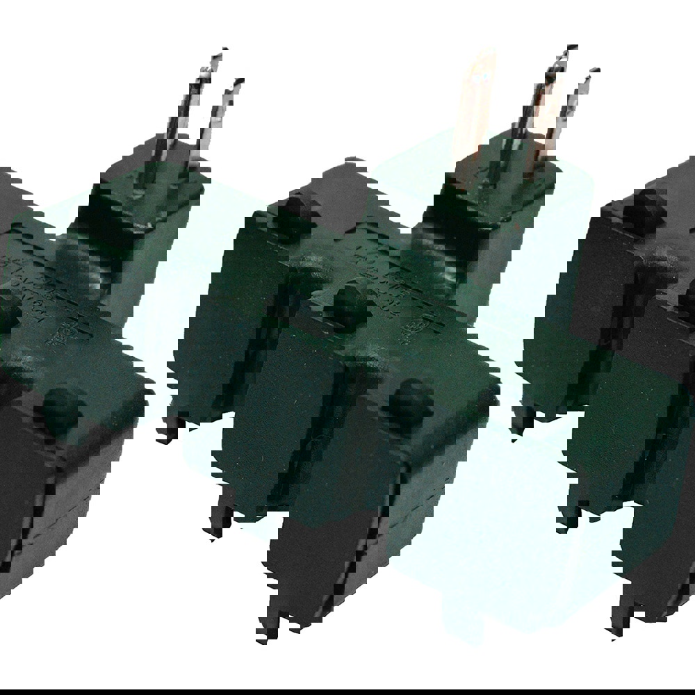 Electrical Outlet Adapters; Adapter Color: Green