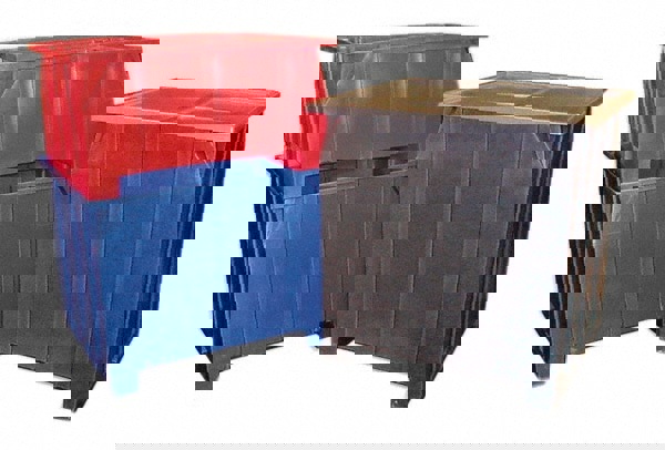 Gray Polyethylene Lid for Pallet Container