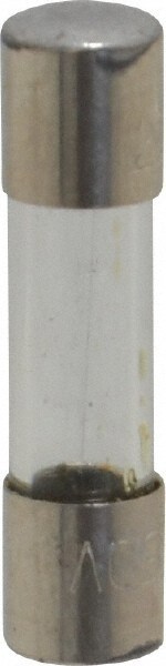 Cylindrical Fast-Acting Fuse: 0.1 A, 20 mm OAL, 5 mm Dia