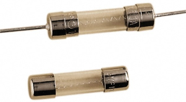 Cylindrical Fast-Acting Fuse: 0.6 A, 20 mm OAL, 5 mm Dia