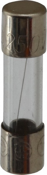 Cylindrical Fast-Acting Fuse: 0.8 A, 20 mm OAL, 5 mm Dia