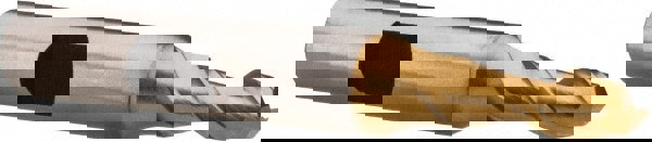 Square End Mill: 1/4'' Dia, 5/8'' LOC, 3/8'' Shank Dia, 2-1/2'' OAL, 2 Flutes, High Speed Steel