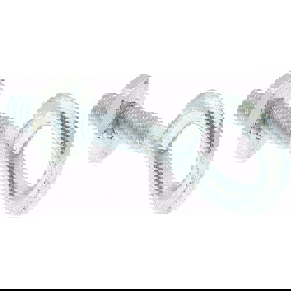 #6-32, Zinc-Plated Finish, Steel Wire Turned Open Eye Bolt