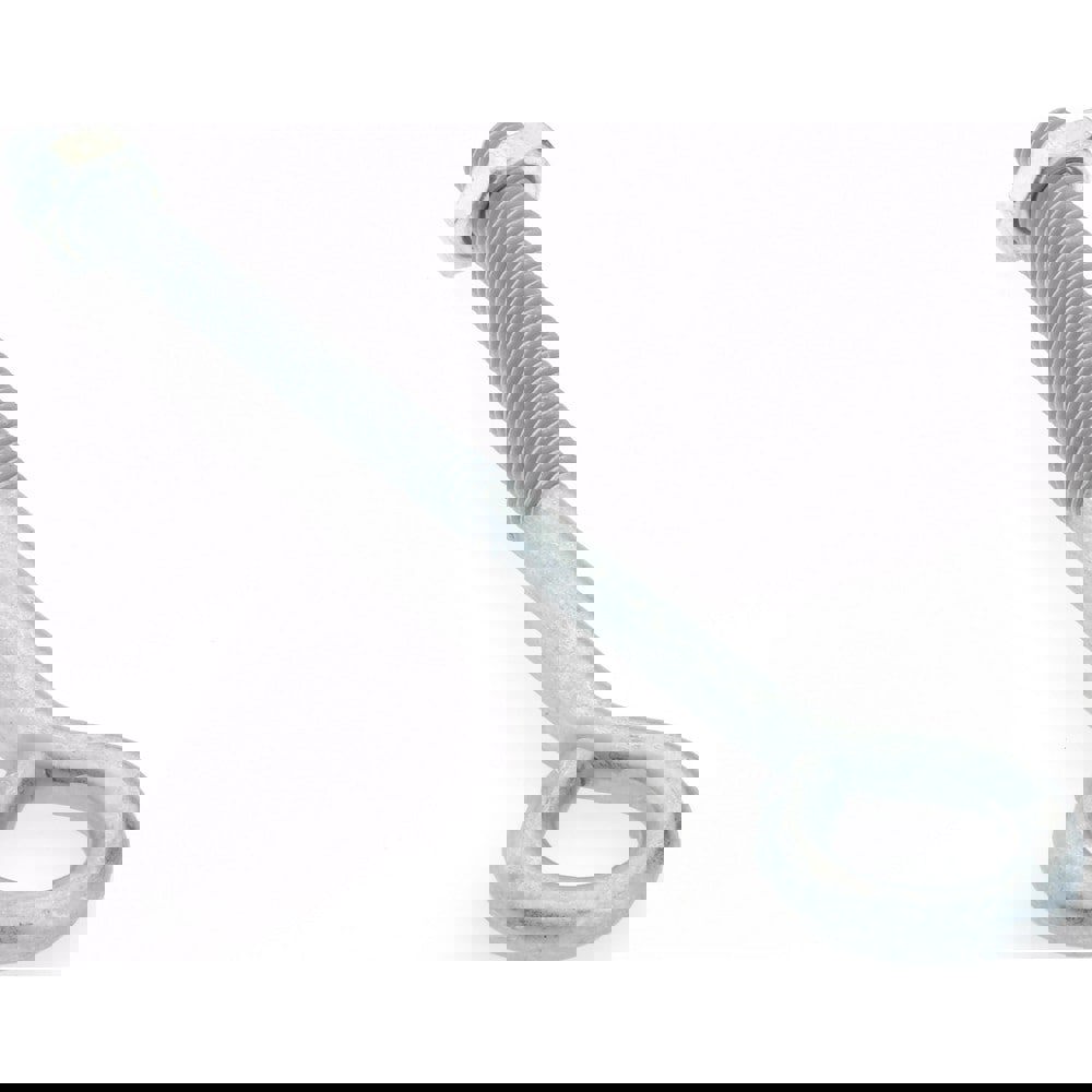 1/4-20, Zinc-Plated Finish, Steel Wire Turned Open Eye Bolt