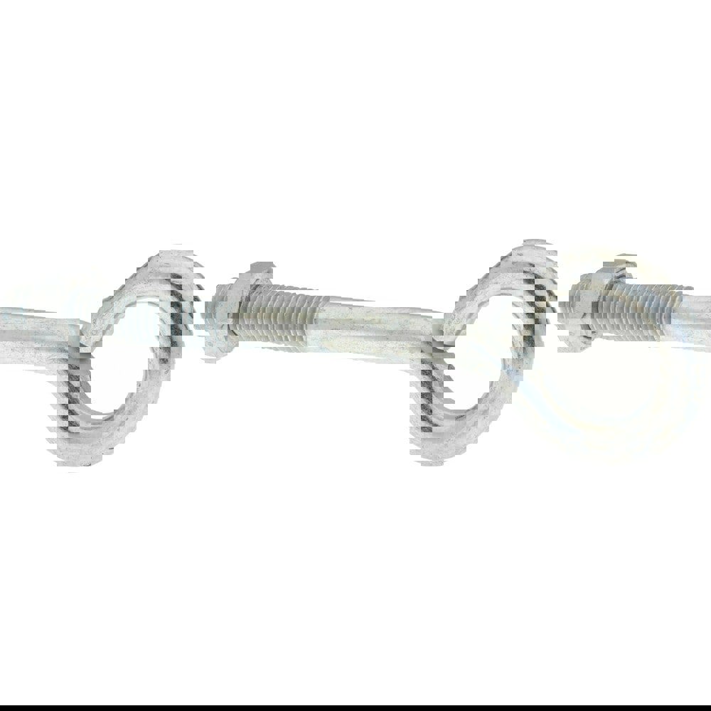 5/16-18, Zinc-Plated Finish, Steel Wire Turned Open Eye Bolt