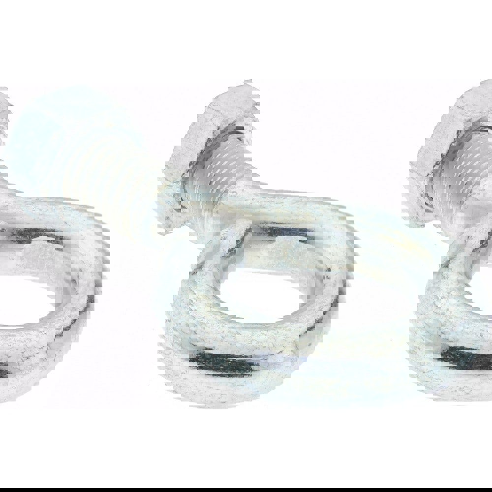 3/8-16, Zinc-Plated Finish, Steel Wire Turned Open Eye Bolt