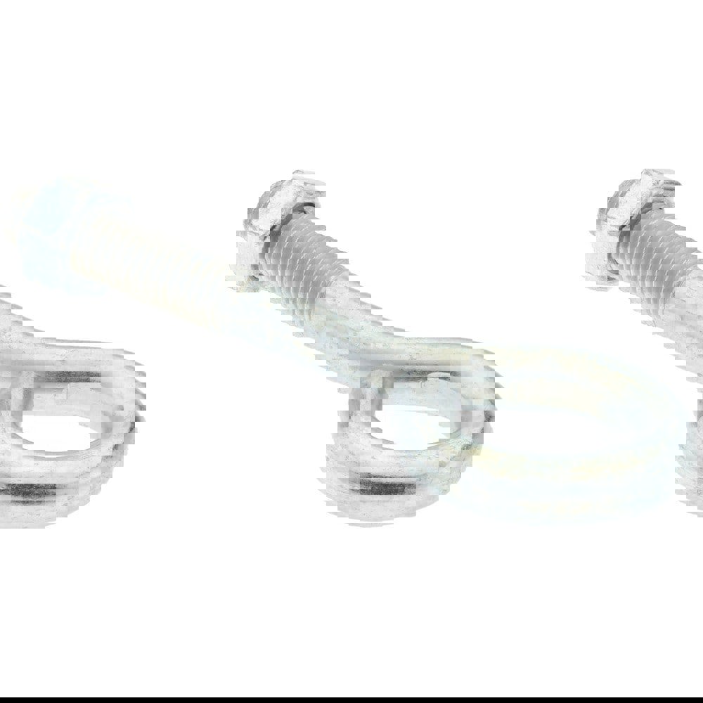 3/8-16, Zinc-Plated Finish, Steel Wire Turned Open Eye Bolt