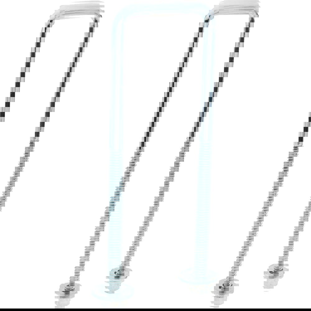 Square U-Bolt: Without Mount Plate, 3/8-16 UNC, 3-3/4