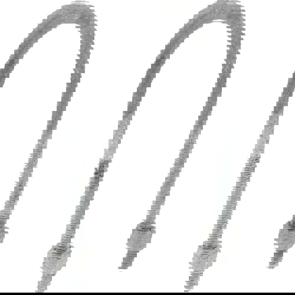 Round U-Bolt: Without Mount Plate, 1/4-20 UNC, 1-3/8