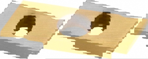 Cutoff Insert: GIE-7-GP-1.0 L-N GOLD, Carbide, 1 mm Cutting Width