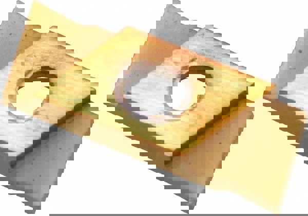 Cutoff Insert: GIE-7-GP-1.0 L-R GOLD, Carbide, 1 mm Cutting Width