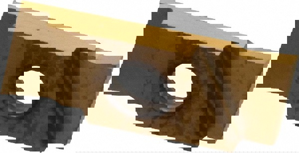 Cutoff Insert: GIE-7-GP-1.0 R-L GOLD, Carbide, 1 mm Cutting Width