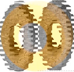 Convex Knurl Wheel: 5/8