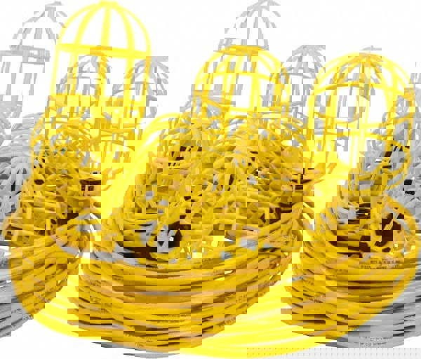 10 Socket, 4 Conductor, 125 VAC, 15 Amp, Temporary String Light