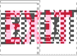 Exit, Plastic Exit Sign