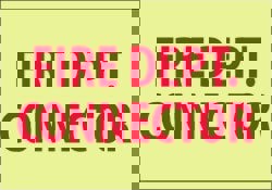 Fire Dept. Connector, Pressure Sensitive