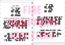 Accident Prevention Sign: Rectangle, 