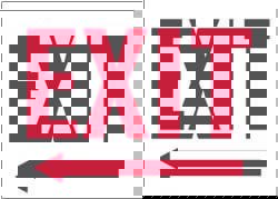 Exit, Rigid Plastic Exit Sign