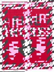 Fire Hose, Rigid Plastic Fire Sign